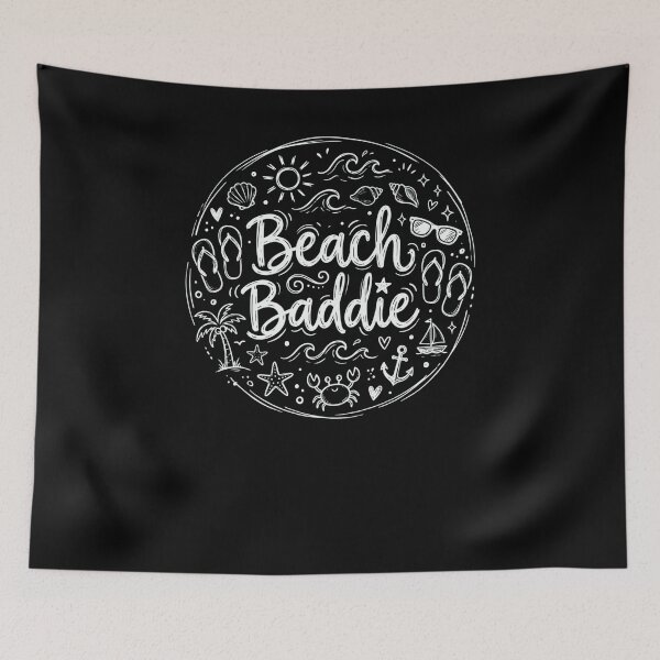 Item preview, Beach Baddie Summer Vacation Beach Lover Doodle designed and sold by snowry.