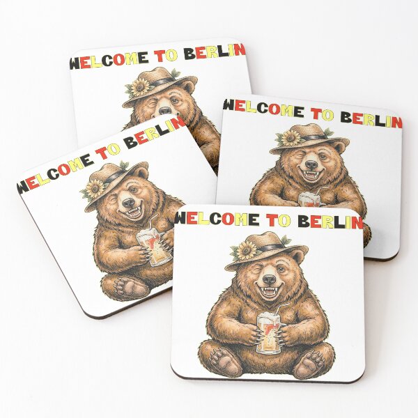 Item preview, Funny Berlin bear with hat and beer glass designed and sold by AdCoL.