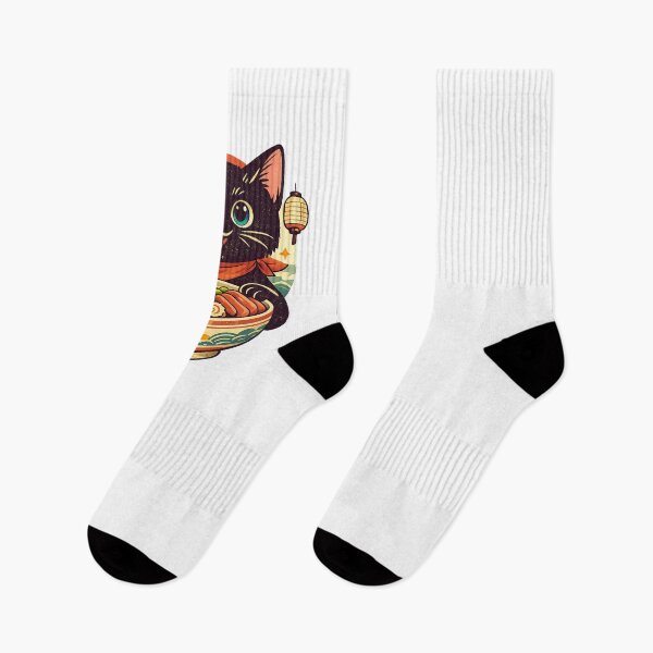 Item preview, Ramen Cat – Lantern Feast designed and sold by LuveraxArt.