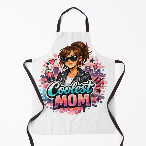 Item preview, Coolest Mom Ever Graffiti Art Fashion Brunette funky Mother designed and sold by VISO-art.