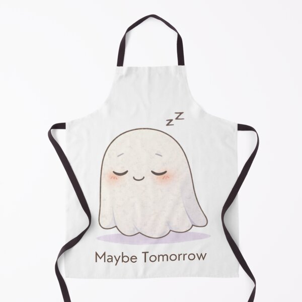 Item preview, Maybe Tomorrow Ghost | Cute Kawaii Aesthetic | Lazy Mood Design designed and sold by The Mood Index.
