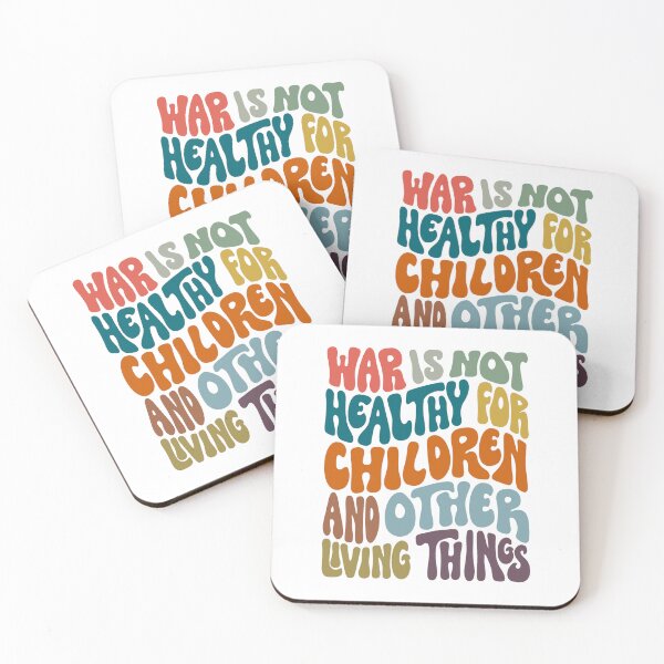 Item preview, War Is Not Healthy Word Art designed and sold by Unhinged Heather.