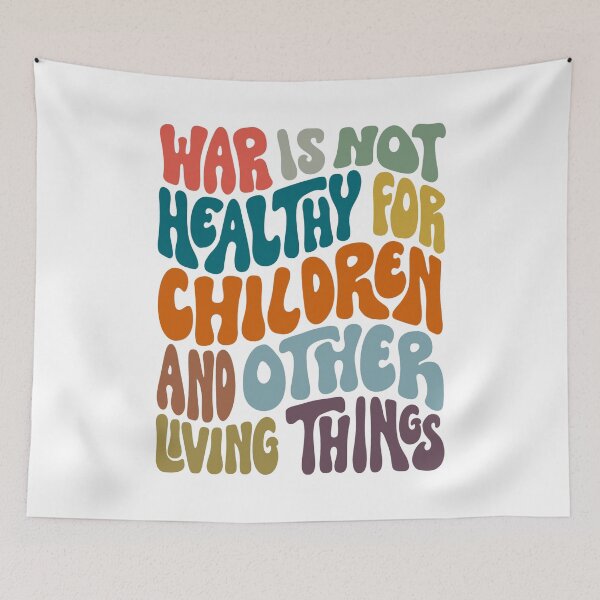 Item preview, War Is Not Healthy Word Art designed and sold by Unhinged Heather.