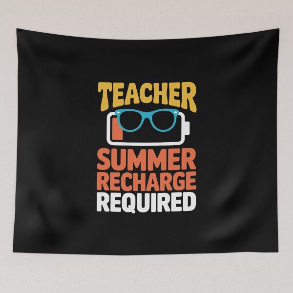 Item preview, teacher summer recharge required designed and sold by jkrphoto.