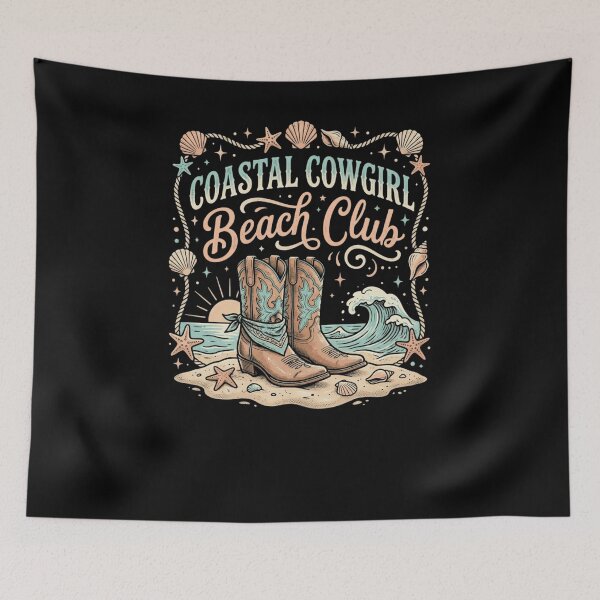 Item preview, Western Boots Beach Ocean Sunset Starfish designed and sold by snowry.