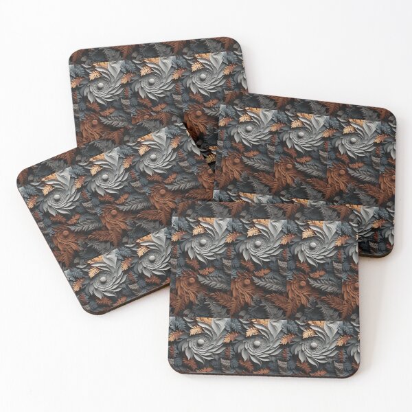 Item preview, Mat coloured leafs and flowers  designed and sold by BottleShip2003.