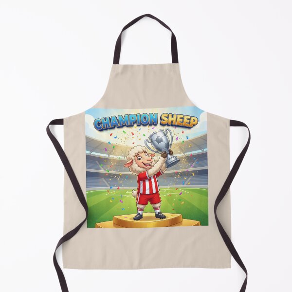 Item preview, Champion Sheep – Funny Soccer Champion Animal Football Victory Design designed and sold by WordPlayStudio.