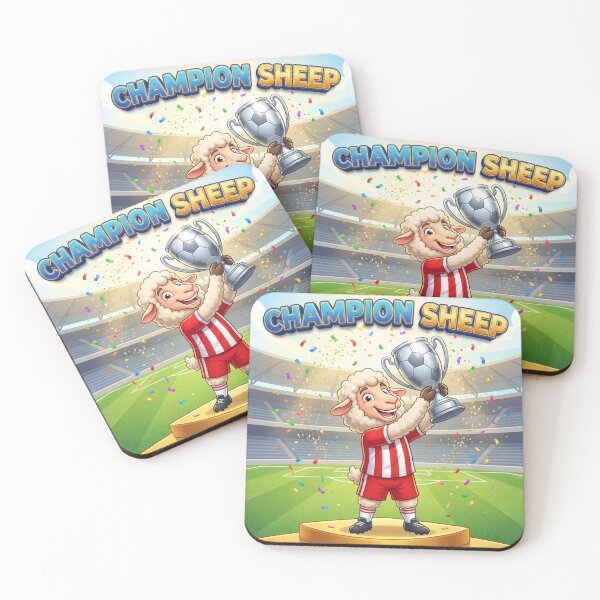 Item preview, Champion Sheep – Funny Soccer Champion Animal Football Victory Design designed and sold by WordPlayStudio.