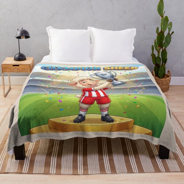 Item preview, Champion Sheep – Funny Soccer Champion Animal Football Victory Design designed and sold by WordPlayStudio.