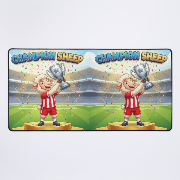 Item preview, Champion Sheep – Funny Soccer Champion Animal Football Victory Design designed and sold by WordPlayStudio.