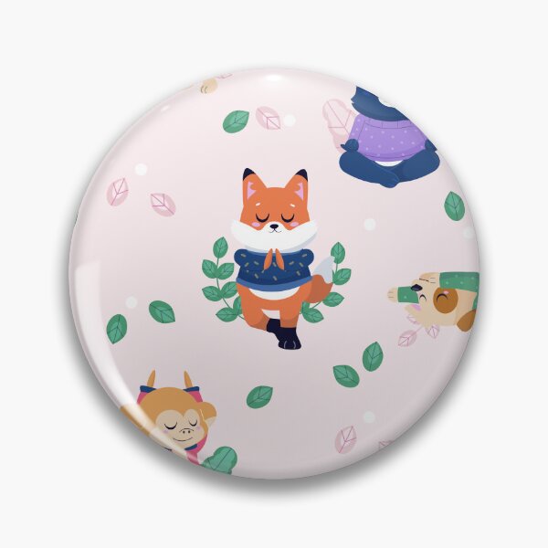 Item preview,  cute yoga fox animals pastel pink designed and sold by Gossip Rag.