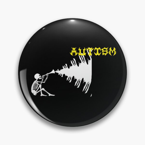 Item preview, Heavy Metal Skeleton Autism designed and sold by BookBiffle.