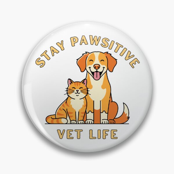 Item preview, Stay Pawsitive Vet Life  designed and sold by Comfy Creations.