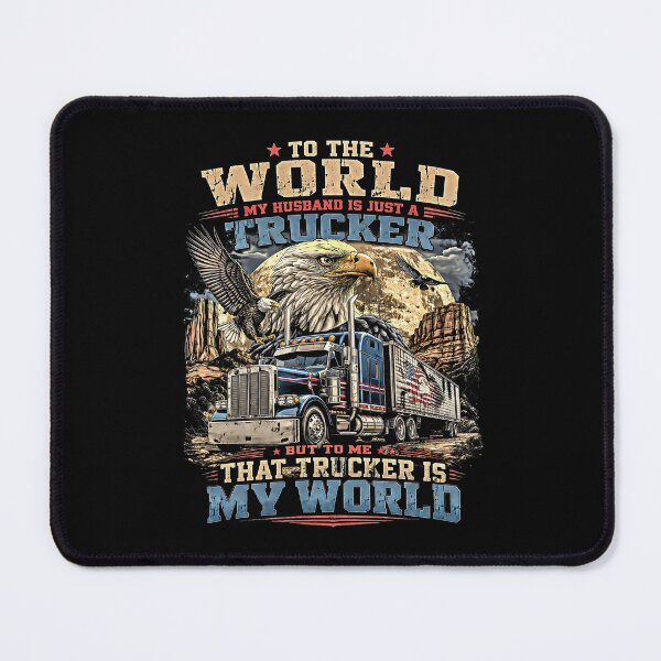 Item preview, My Husband Is Just A Trucker Eagle Canyon Patriotic Wife designed and sold by graphixpolash.