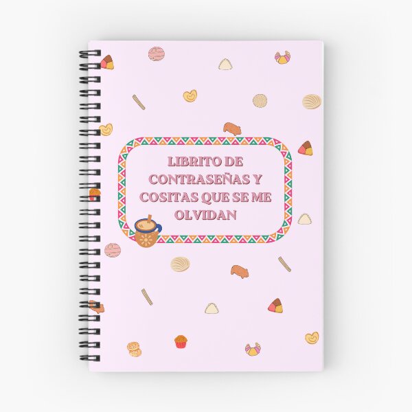 Item preview, Librito de contraseñas y cositas que se me olvidan - notebook designed and sold by Thesafeside.