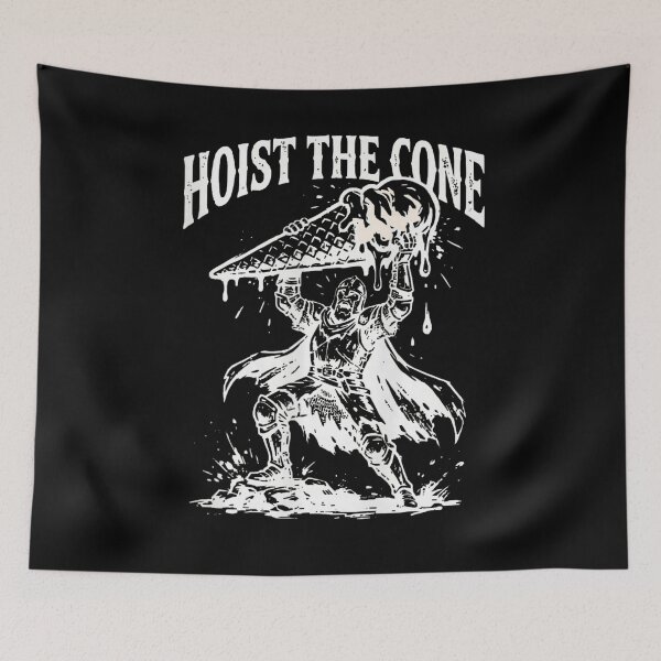 Item preview, Hoist The Cone Epic Medieval Knight Ice Cream  designed and sold by Ali-printshop.