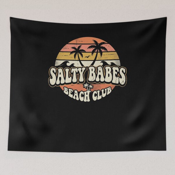 Item preview, Salty Babes Retro Tropical Palm Trees Sunset designed and sold by snowry.