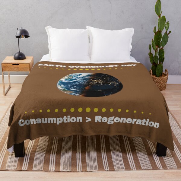 Item preview, Earth Overshoot Day // Consumption vs Regeneration designed and sold by Drishya-Designs.