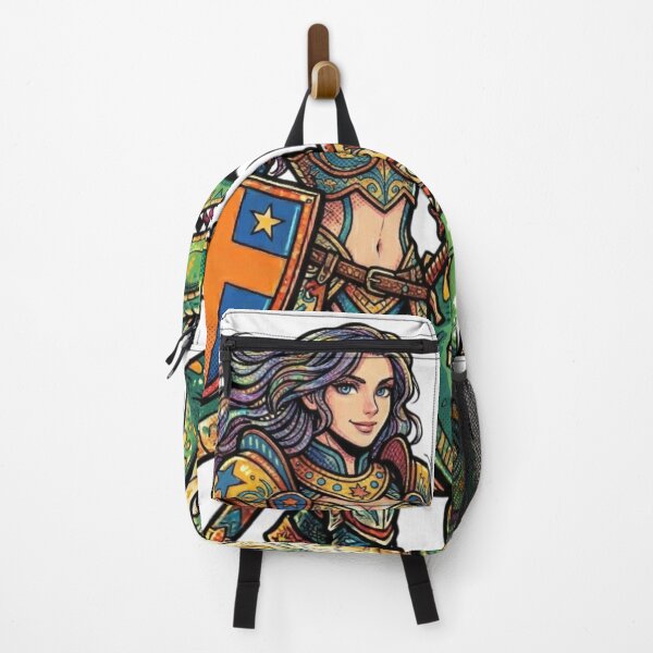 Item preview, Warrior Girl and Dinosaur designed and sold by PP&RAINBOW SHOP.