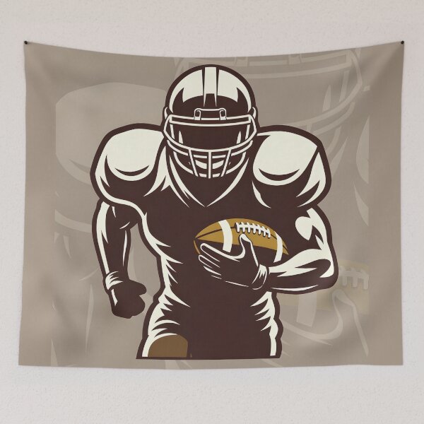 Item preview, Football Player designed and sold by BigSmileWorks.