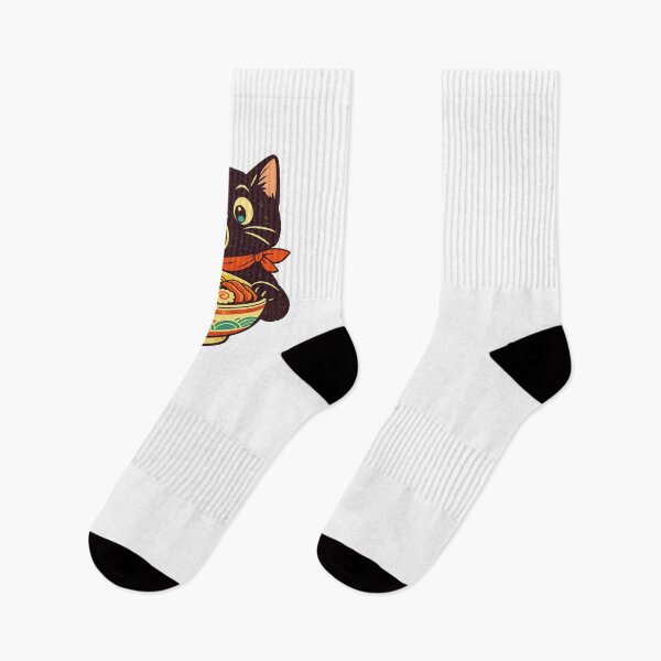 Item preview, Ramen Cat – Big Bite designed and sold by LuveraxArt.