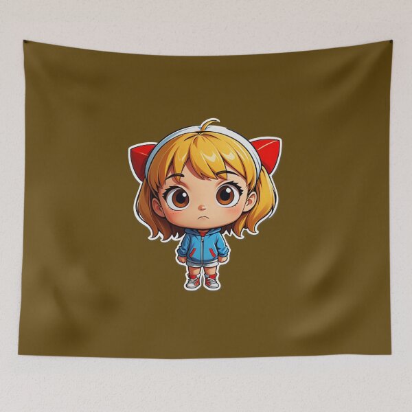 Item preview, Chibi Style Cartoon Girl designed and sold by tim tal.