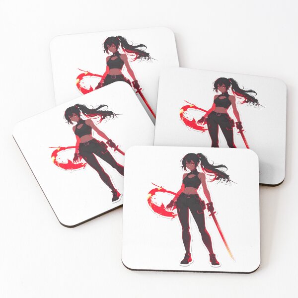 Item preview, Silhouette of a dark anime warrior with a sword designed and sold by BetweenForms.