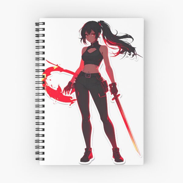 Item preview, Silhouette of a dark anime warrior with a sword designed and sold by BetweenForms.