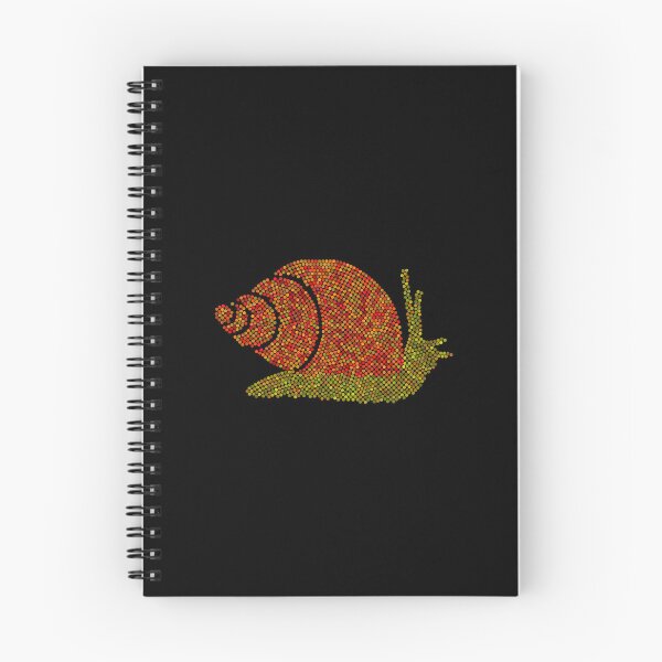 Item preview, Red and Yellow Snail Dot Art Mosaic designed and sold by MSBM Designs.