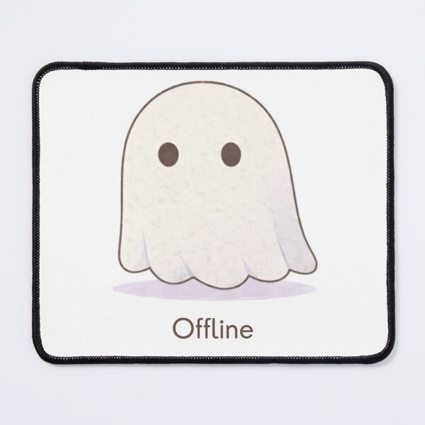 Item preview, Offline Ghost | Cute Minimal Kawaii Aesthetic | Introvert Mood Design designed and sold by The Mood Index.