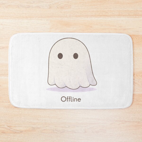 Item preview, Offline Ghost | Cute Minimal Kawaii Aesthetic | Introvert Mood Design designed and sold by The Mood Index.