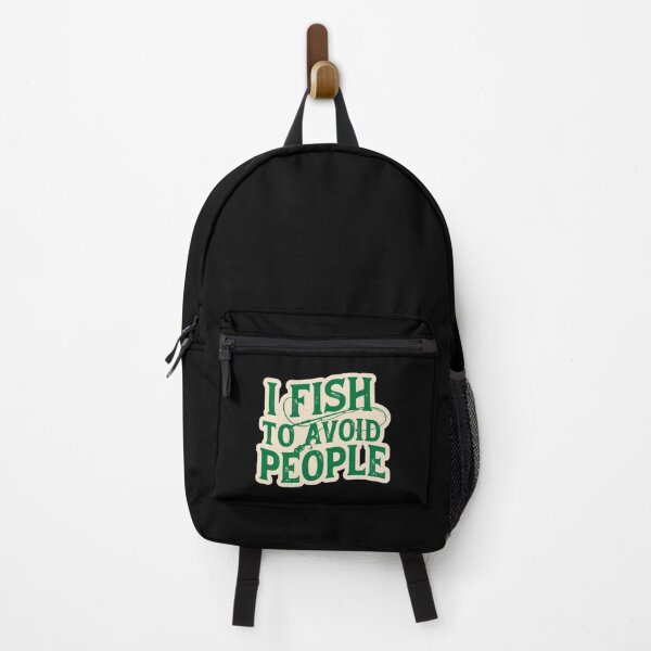 Item preview, I Fish to Avoid People Funny Fishing Humor Anti Social Quote designed and sold by Ladys-Gents.