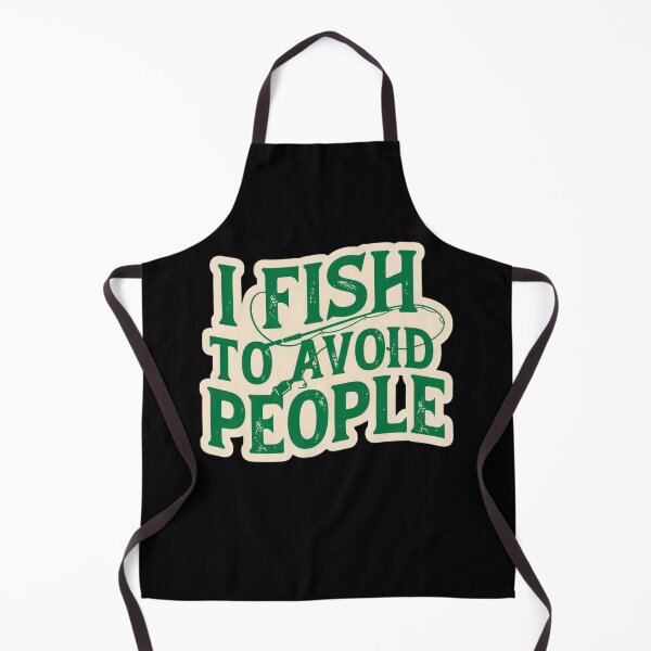 Item preview, I Fish to Avoid People Funny Fishing Humor Anti Social Quote designed and sold by Ladys-Gents.
