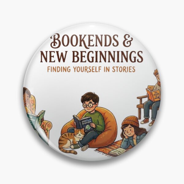Item preview, Bookends & New Beginnings | Cozy Reading Sanctuary Illustration designed and sold by Wear Sculpt.