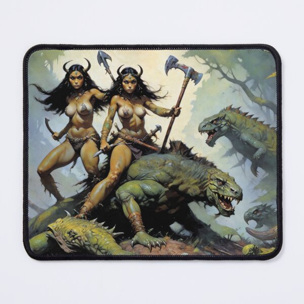 Item preview, Twin Huntresses of the Primeval Wild designed and sold by graficsfx.