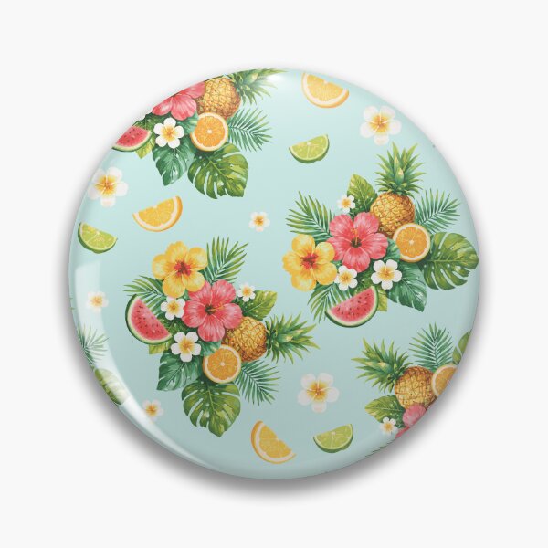Item preview, Tropical Fruit & Flower Pattern designed and sold by DesignbyAnnaM.