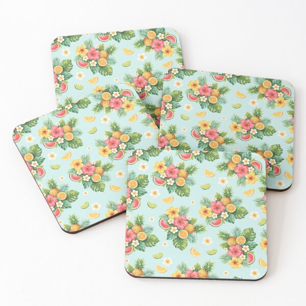 Item preview, Tropical Fruit & Flower Pattern designed and sold by DesignbyAnnaM.