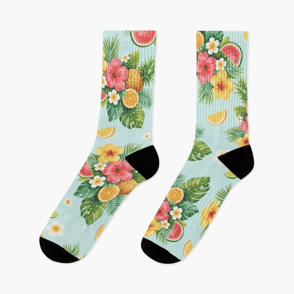 Item preview, Tropical Fruit & Flower Pattern designed and sold by DesignbyAnnaM.