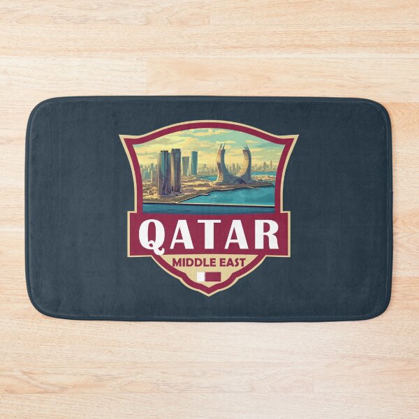Item preview, Qatar Illustration Retro Badge designed and sold by KrisSidDesigns.