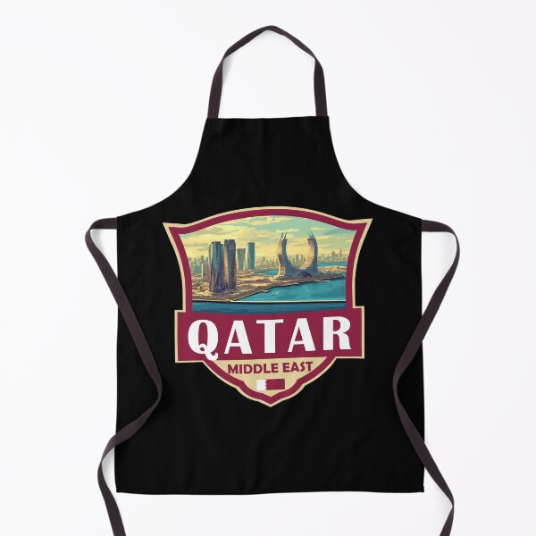 Item preview, Qatar Illustration Retro Badge designed and sold by KrisSidDesigns.
