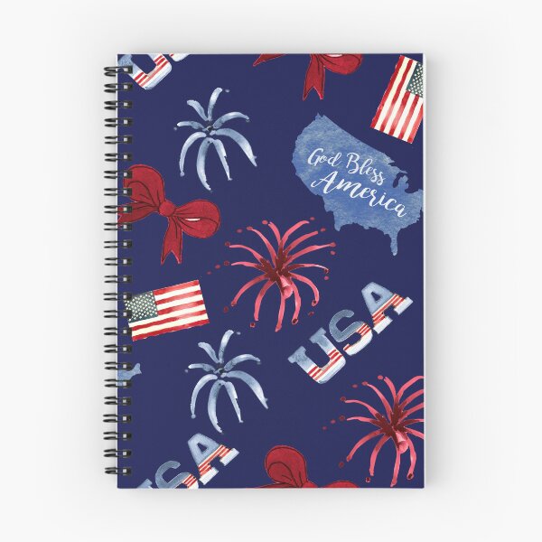 Item preview, USA watercolor fireworks designed and sold by Road Home Quilting.