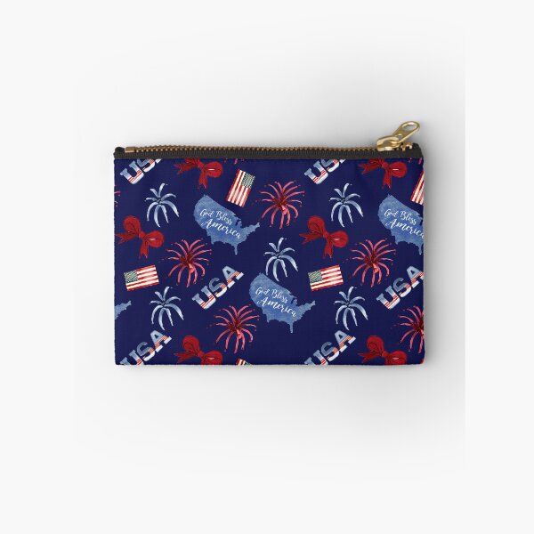 Item preview, USA watercolor fireworks designed and sold by Road Home Quilting.