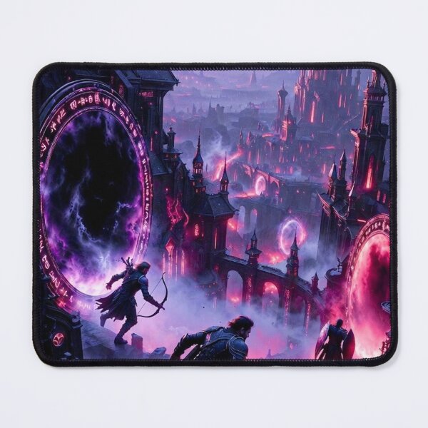 Item preview, Planar Portal in a Planar City - Dark Fantasy RPG Art concept designed and sold by Delerat7.