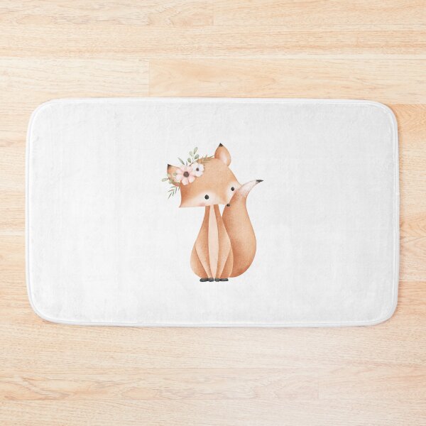 Item preview, Watercolor Fox with Spring Flowers - Adorable Woodland Nature Gift designed and sold by FuzionRaptor.