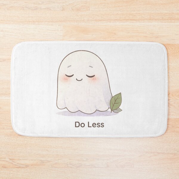 Item preview, Do Less Ghost | Cute Kawaii Aesthetic | Calm Relax Mood Design designed and sold by The Mood Index.