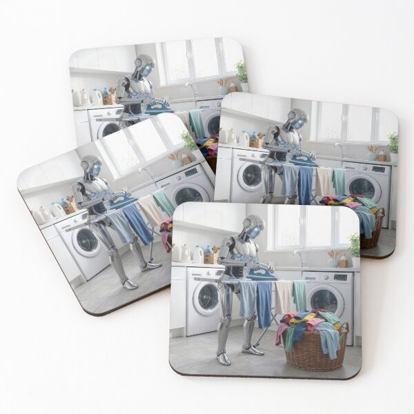 Item preview, Robot Ironing Clothes designed and sold by Maria Dryfhout.
