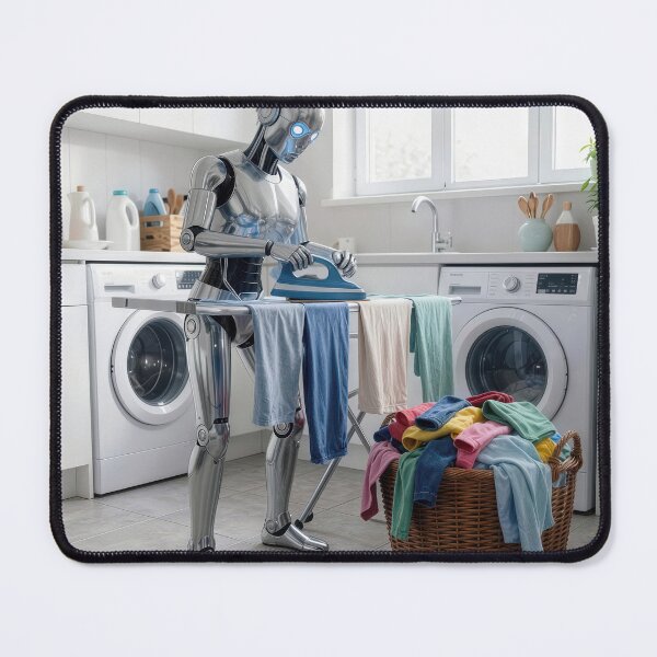 Item preview, Robot Ironing Clothes designed and sold by Maria Dryfhout.