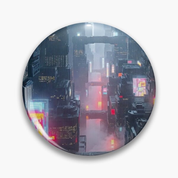 Item preview, Future City Skyscrapers - Cyberpunk Sci Fi Art concept designed and sold by Delerat7.