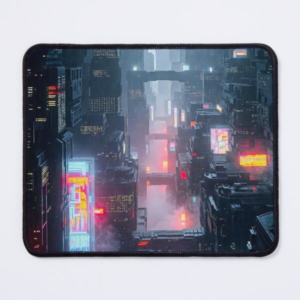 Item preview, Future City Skyscrapers - Cyberpunk Sci Fi Art concept designed and sold by Delerat7.