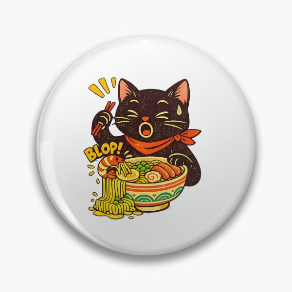 Item preview, Ramen Cat – Noodle Splash designed and sold by LuveraxArt.